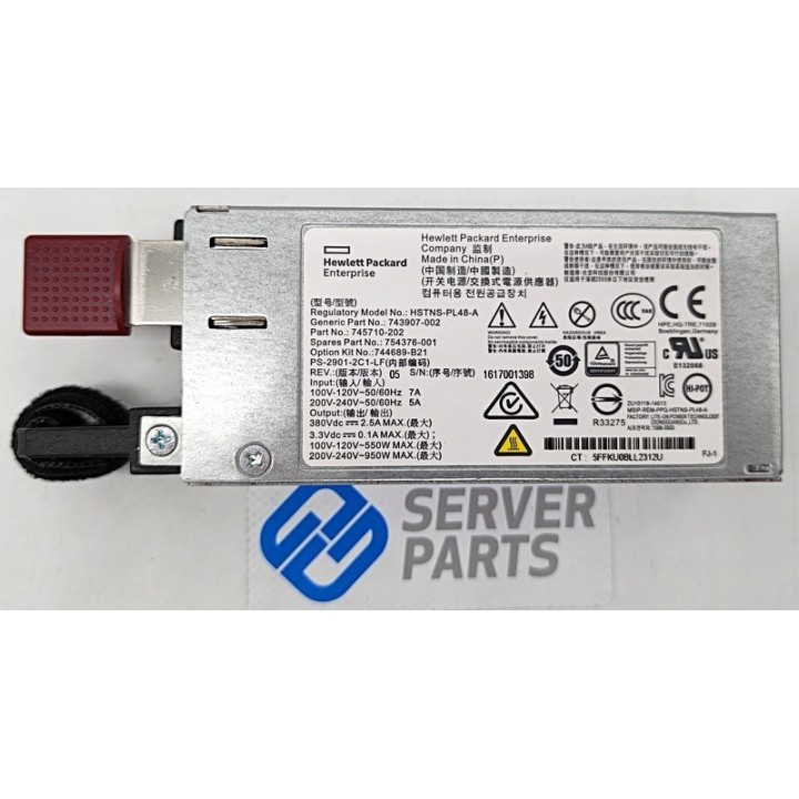 HP Hot-plug PSU 900W 754376-001