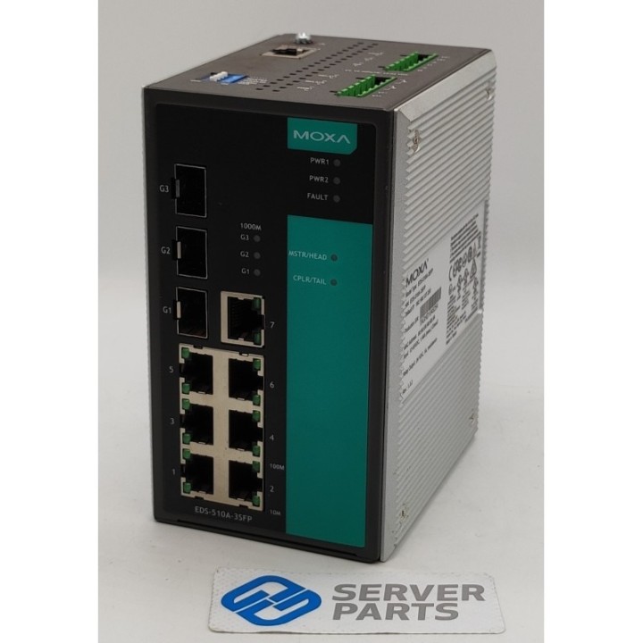 Moxa Passive Industrial 100MbE 10-port SFP Switch Rev. 1.3.2 EDS-510A-3SFP