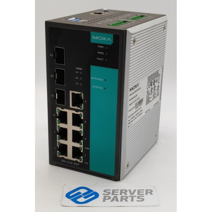 Moxa Passive Industrial 100MbE 10-port SFP Switch Rev. 1.3.1 EDS-510A-3SFP
