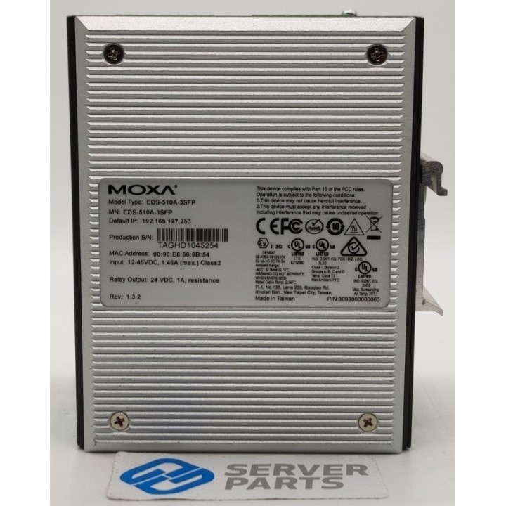 Moxa Passive Industrial 100MbE 10-port SFP Switch Rev. 1.3.2 EDS-510A-3SFP