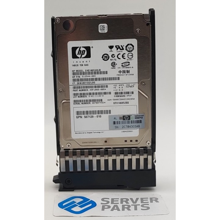 HP 146GB 15K SAS 6G DP SFF 512744-001