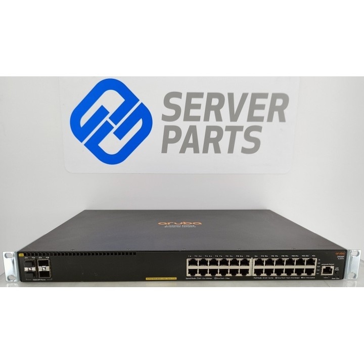 HPE Aruba 2930F 24-portar 4-portar SFP PoE+ Gigabit Switch JL255A