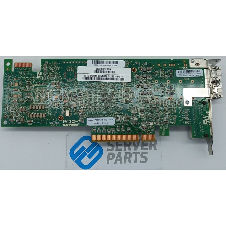 IBM 4-port 2x10GbE FCoE CNA SFP+ 2x1GbE RJ45 LP 2B93 med SFP