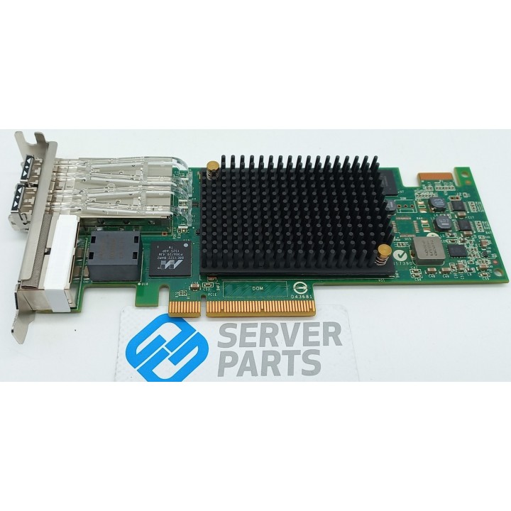 IBM 4-port 2x10GbE FCoE CNA SFP+ 2x1GbE RJ45 LP 2B93 med SFP