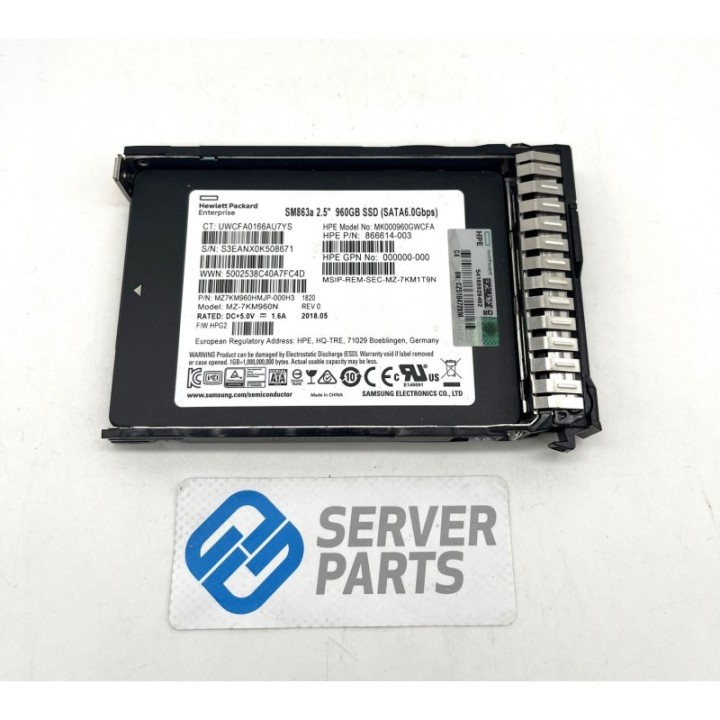 HP 960GB SSD 2.5 SATA 872520-001