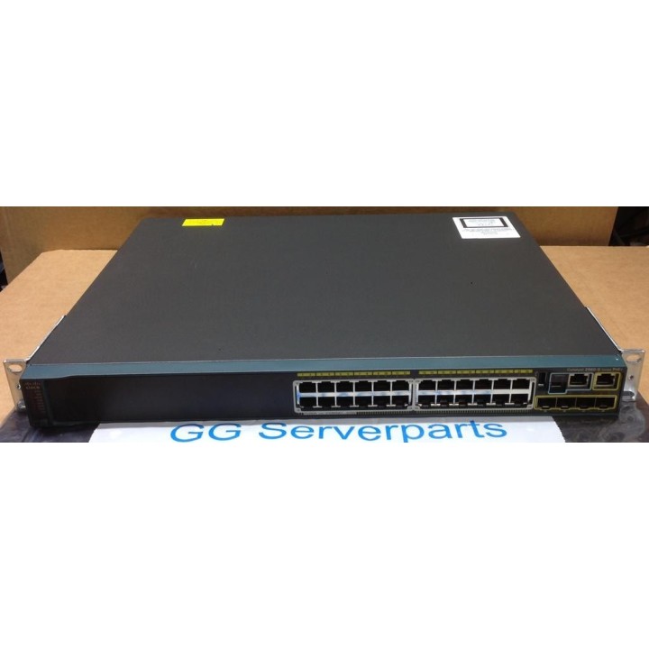 Cisco Catalyst 24-portar GbE PoE+ 370W 4-portar SFP Switch WS-C2960S-24PS-L