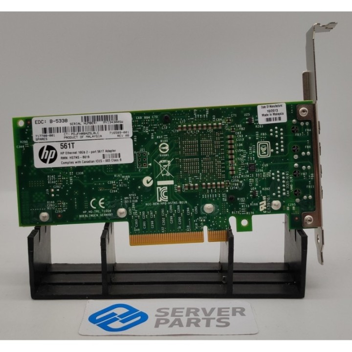 HP 561T 10GbE Dualport PCIe 717708-001