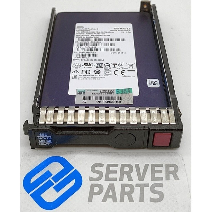 HP 480GB SSD SATA DS 6G SFF P18477-001