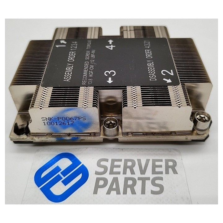 Supermicro SNK-P0067PSMB 1U Heatsink till Socket S-3647 Narrow