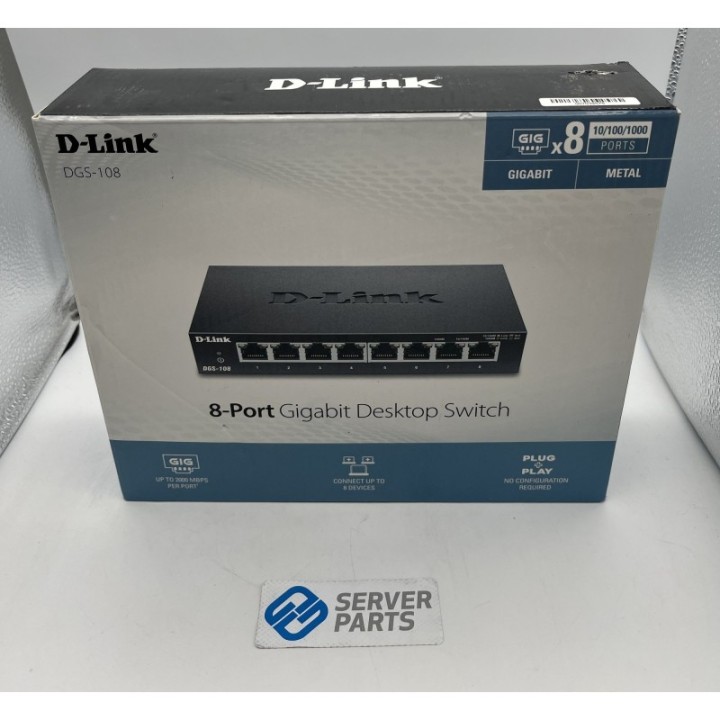 D-Link 8-port GbE Switch DGS-108 Ny