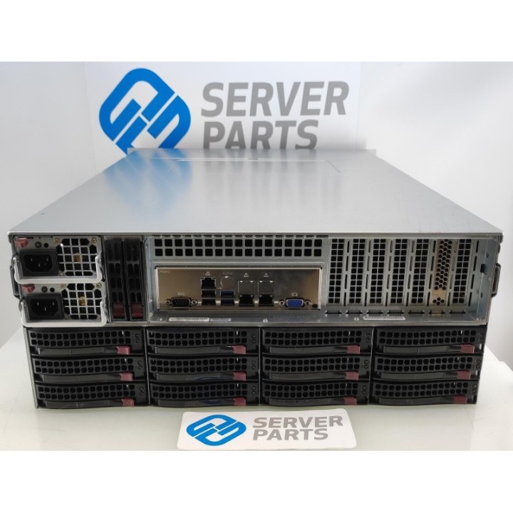 Supermicro 4U SC847 X10DRH-i 2xE5-2680v4 64GB 2x2.5" 36x3.5" 2xPSU Rails