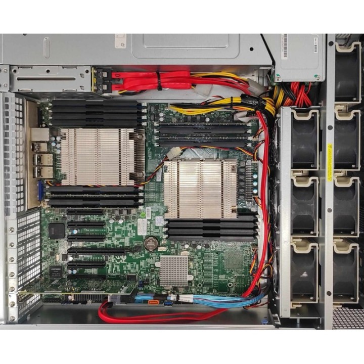 Supermicro 4U SC847 X10DRH-i 2xE5-2680v4 64GB 2x2.5" 36x3.5" 2xPSU Rails