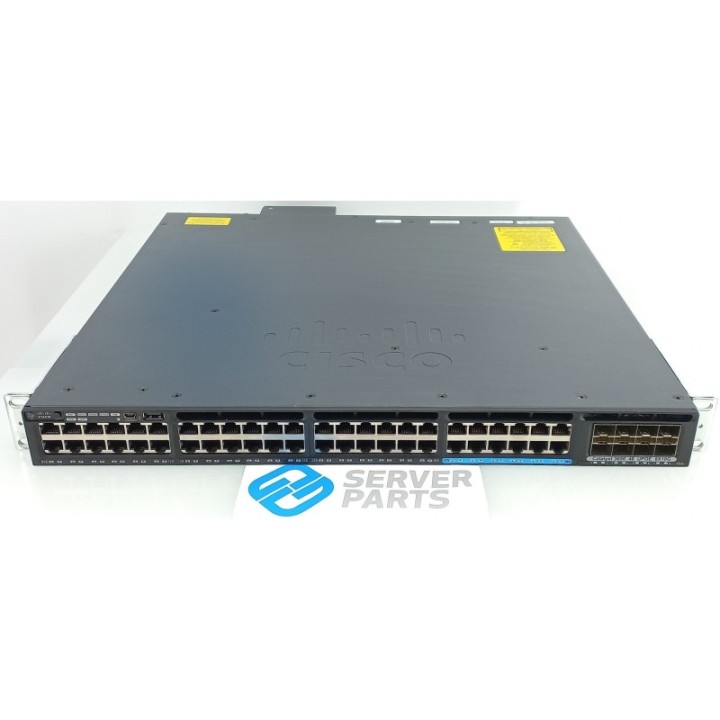 Cisco 48-port GbE UPoE Stacking Switch 8x10G WS-C3650-12X48UR-E 1xPWR-C1-1100WAC