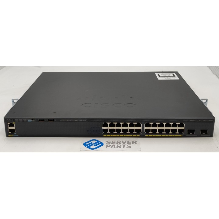 Cisco Catalyst 24-portar GbE PoE+ Switch 2x10GbE WS-C2960X-24PD-L C2960X-Stack
