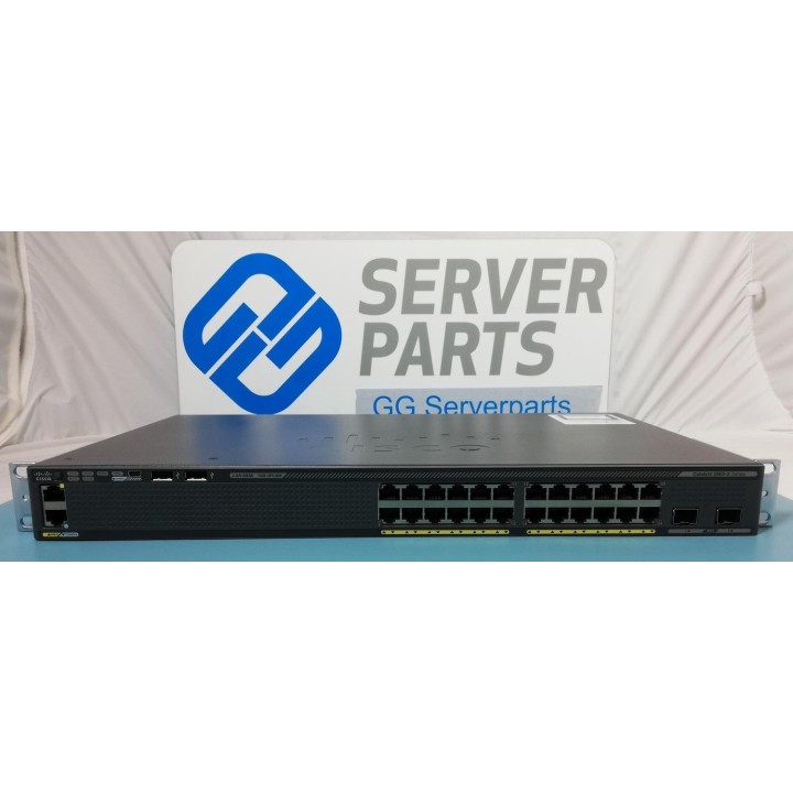 Cisco 24-portar GbE 2x10GbE SFP+ Uplink WS-C2960X-24TD-L C2960X-Stack