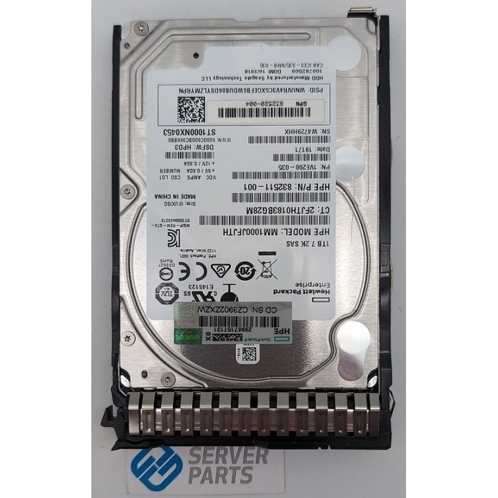 HP 1TB 7.2K SAS SFF Gen8 832984-001