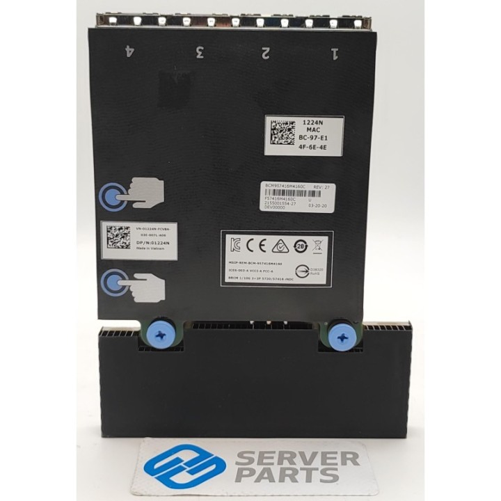 Dell BC57416 Quadport Daughter Card 2xGbE 2x10GbE 1224N