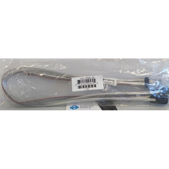 Beg Supermicro 58cm Intern SAS Y-kabel MiniSAS SFF-8087 4x SATA +SB CBL-0294L-02