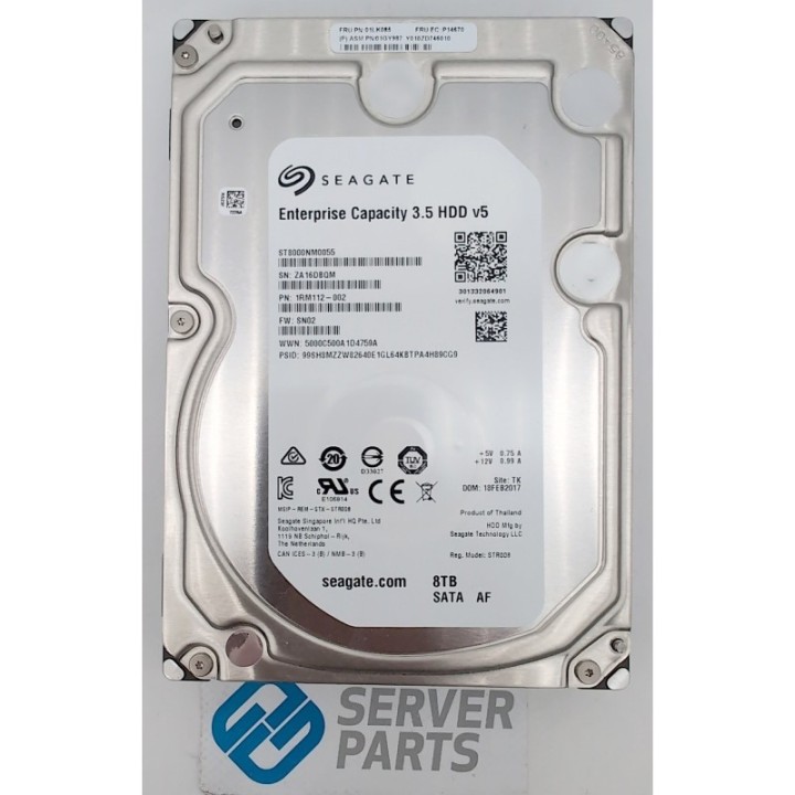 Seagate Enterprise Capacity 8TB 7.2K SATA AF 3.5" ST8000NM0055