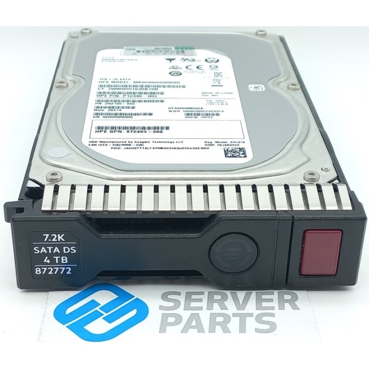HPE 4TB 7.2K SATA 6G DS LFF 872772-001