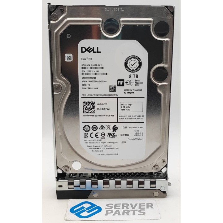 Dell 8TB 7.2K SAS 12G LFF Gen14 VFP4M
