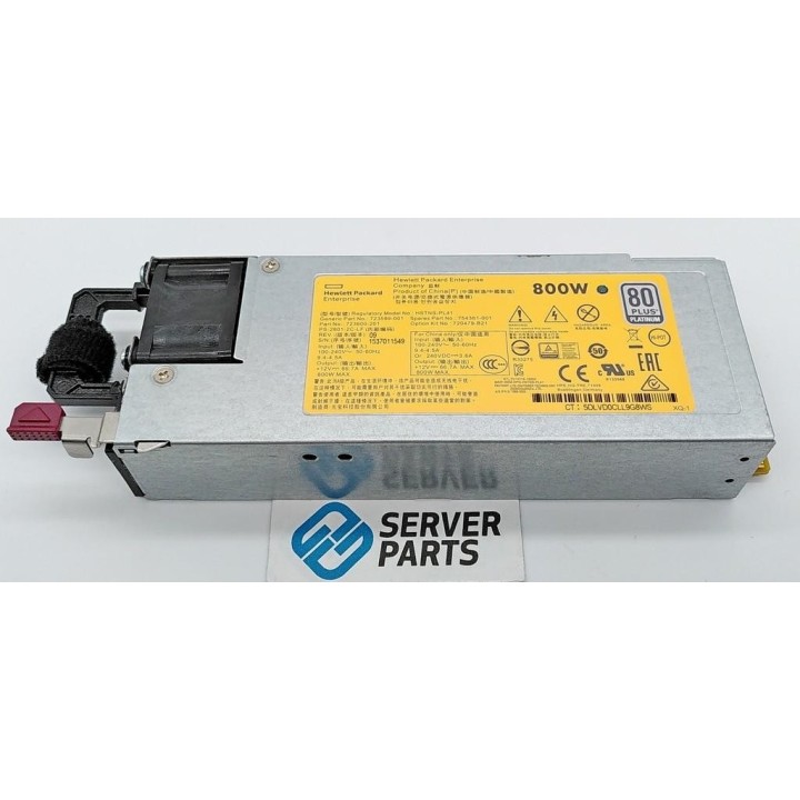 HP Hot-plug PSU 800W till Gen9 Servers 754381-001