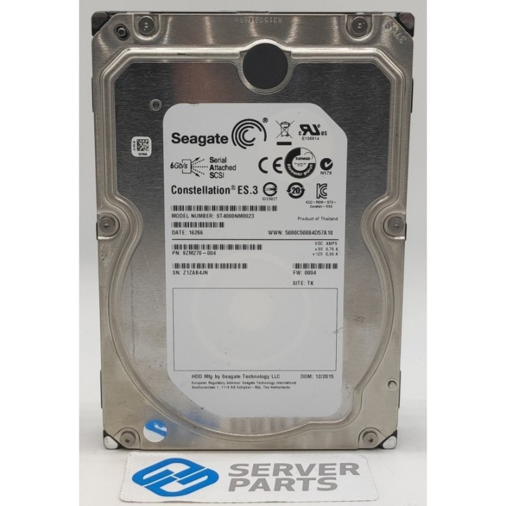 Seagate 4TB 7.2K SAS 6G 3.5" ST4000NM0023